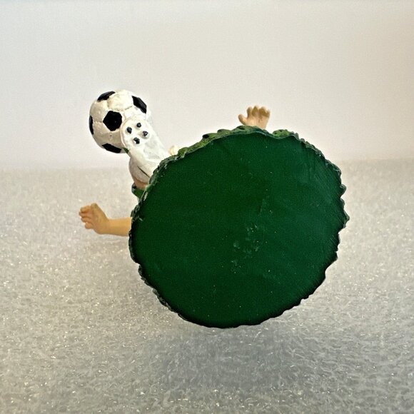 Roman, Inc. Soccer Santa Figurine Wearing Green Uniform USA #5 Rare Vintage 5" - Picture 7 of 7